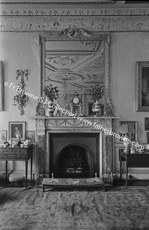 FRENCHPARK THE HOUSE DRAWING ROOM FIREPLACE AT EAST END (CAVE LAMP)